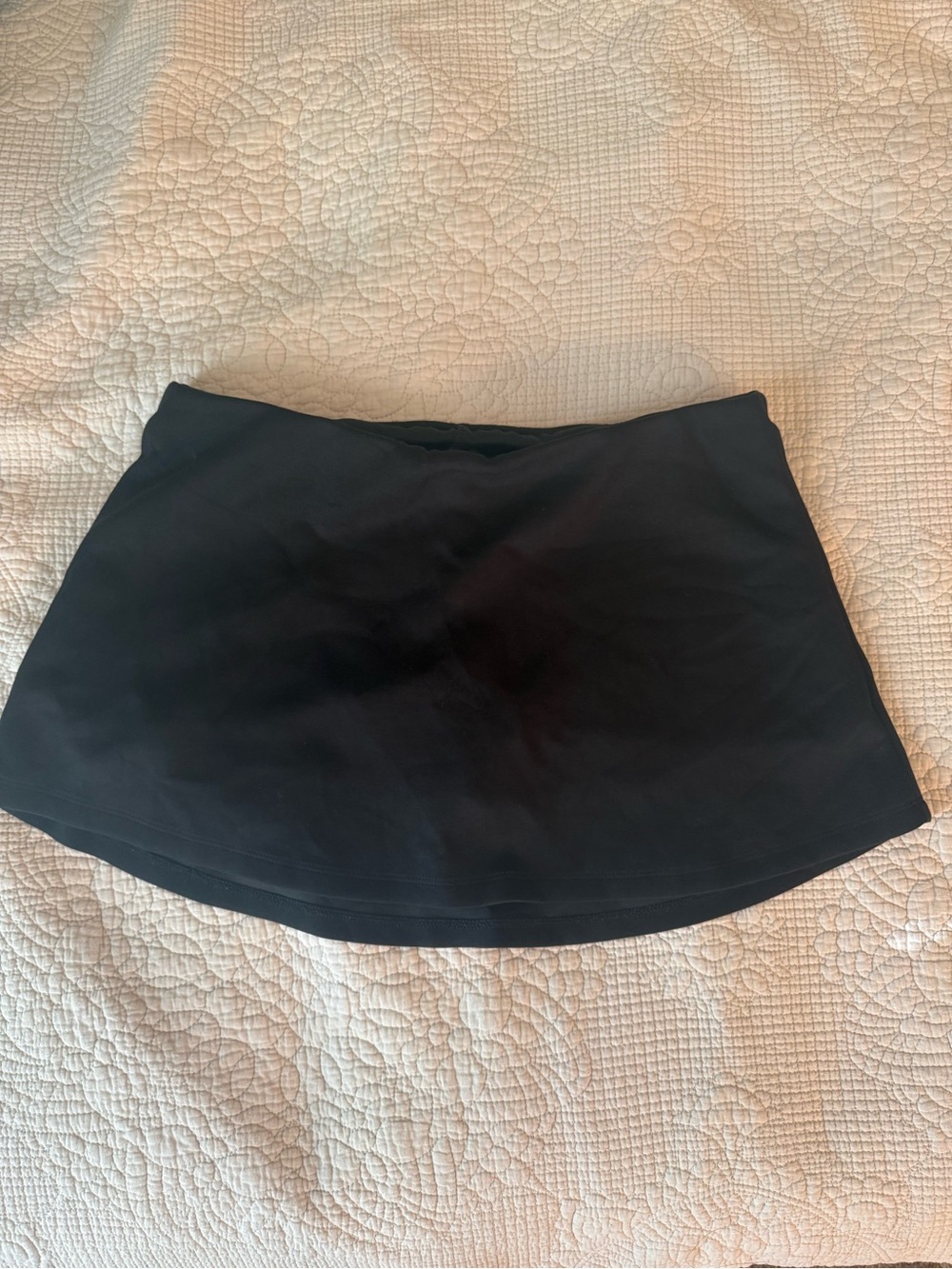 Black Mini Skirt with Subtle Flare